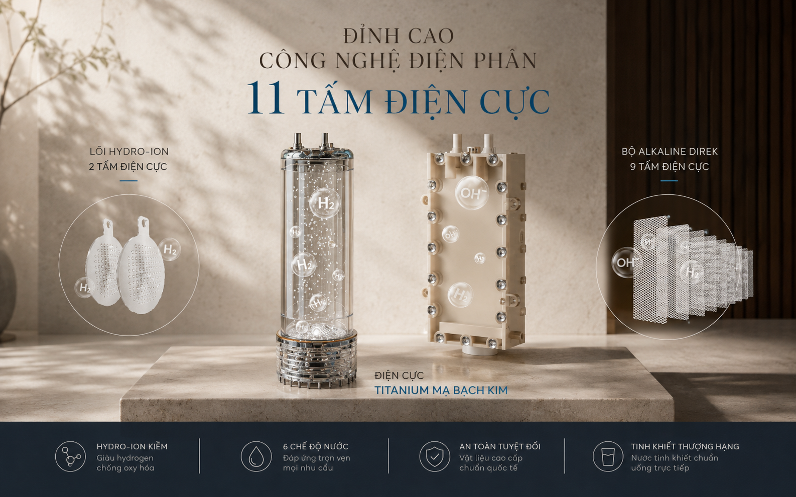 11 tấm điện cực Karofi Diamond SA66