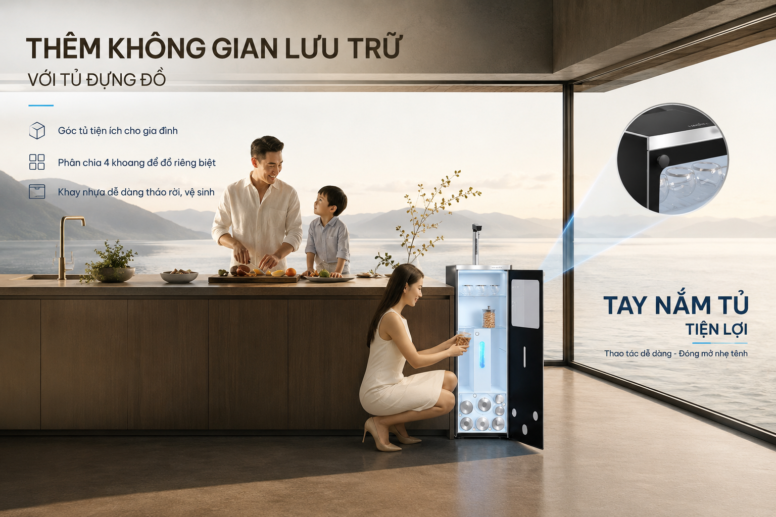 Tủ đựng đồ tiện lợi Karofi Diamond SA66